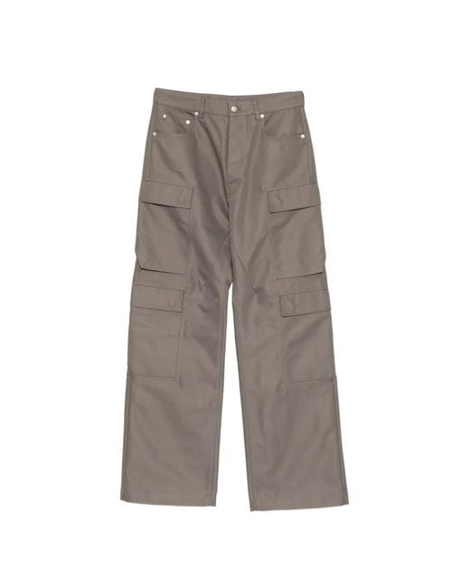 Rick Owens Gray Geth Trousers for men