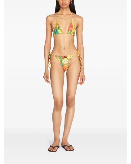 Donde Esteban Metallic Triangle Bikini Bottom