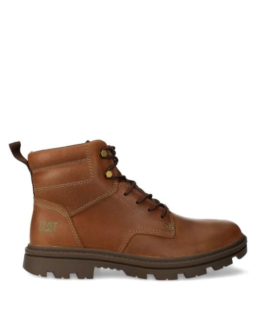 Stivali Stringati di Caterpillar in Brown da Uomo