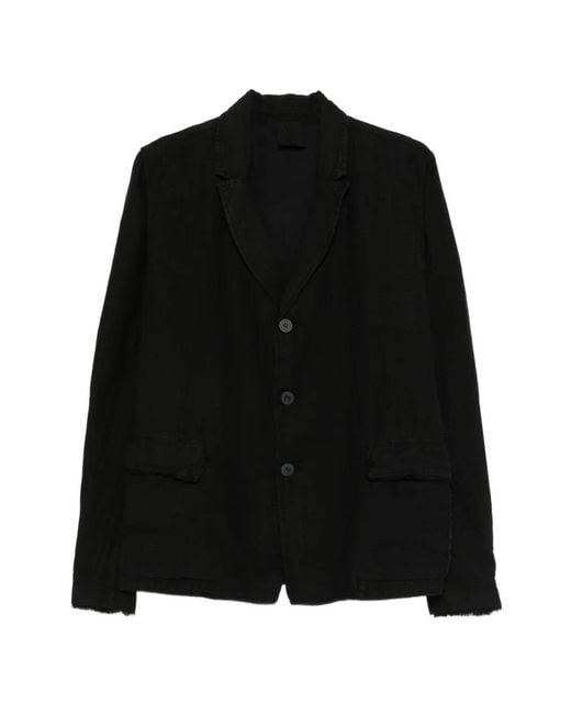 Thom Krom Black Single-Breasted Blazer for men