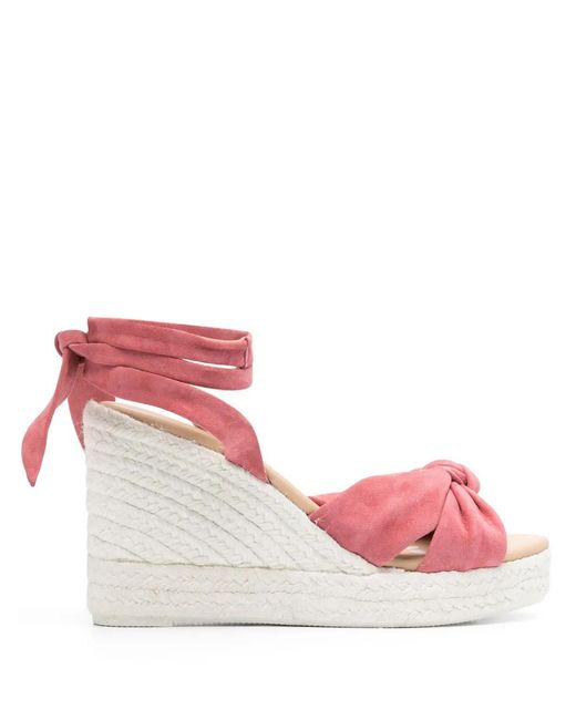Manebí Pink 100Mm Suede Espadrilles