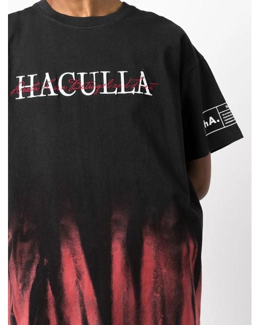 Haculla Black Logo-Print T-Shirt for men
