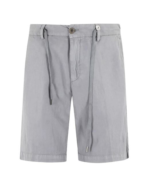 Myths Gray Drawstring-Waist Shorts for men