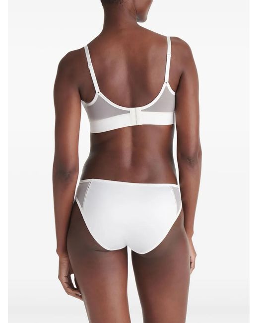 Eres White Muse Crop Top Bra