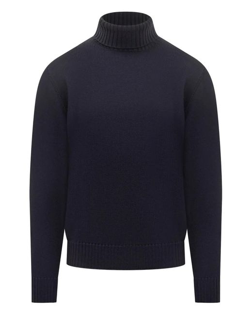 FILIPPO DE LAURENTIIS Blue Turtleneck Sweater for men