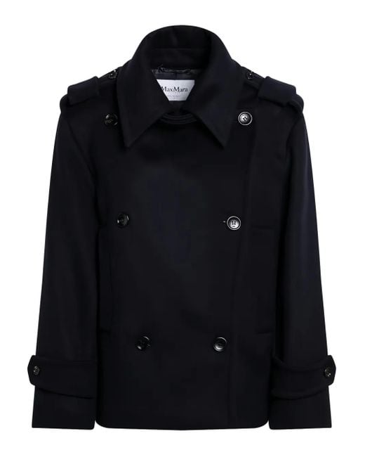 Max Mara Black Double-Breasted Jacket