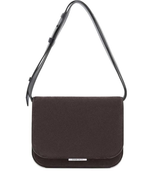 Giorgio Armani Brown Adjustable Strap Shoulder Bag