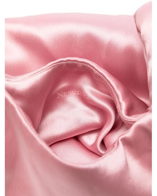 Nanushka Pink Jen Satin Tote Bag