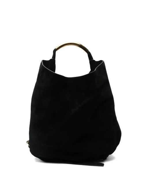 Moschino Black Logo-Lettering Tote Bag
