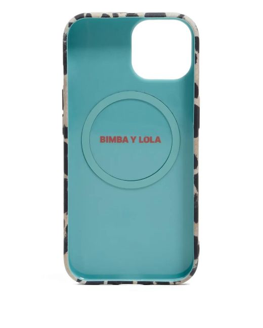 Bimba Y Lola Natural Leopard-print Phone Case
