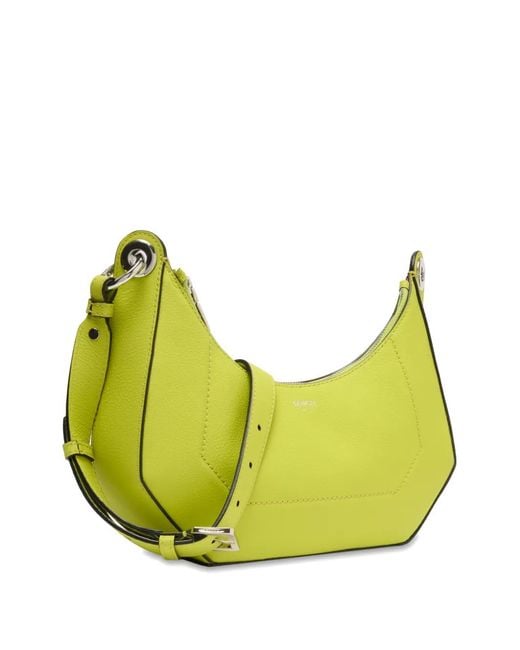 Lancel Green M Croisette Chain Shoulder Bag