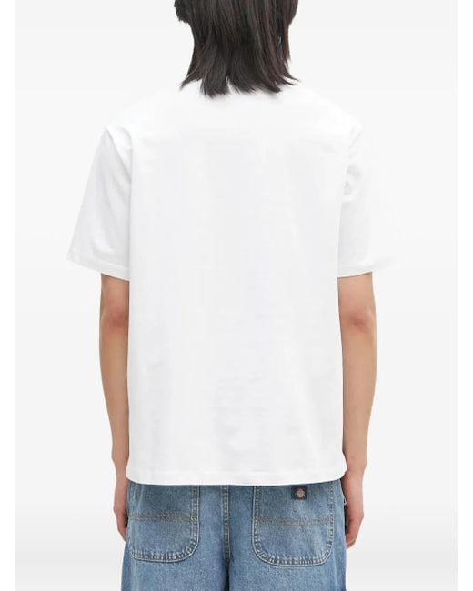 Camiseta con parche del logo Fiorucci de color White