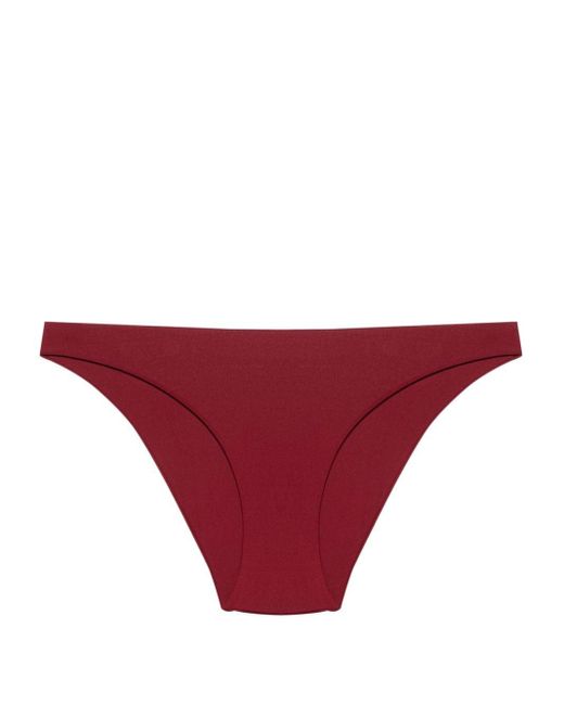 Fisico Red Logo-patch Bikini Bottoms