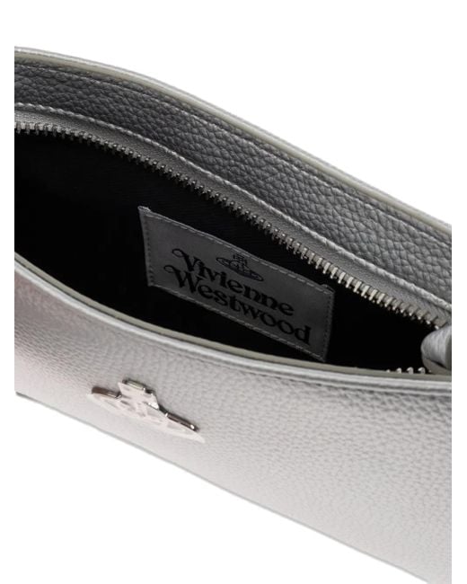 Borsa A Spalla Con Decorazione Orb di Vivienne Westwood in White