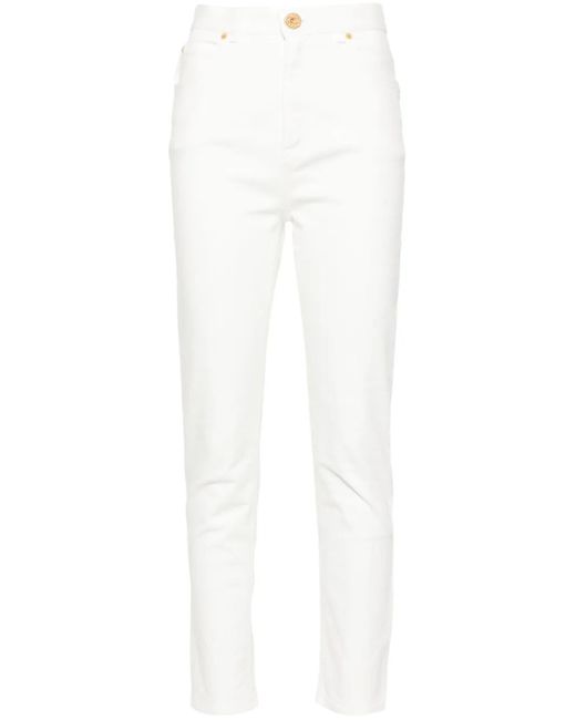 Balmain ハイライズ テーパードジーンズ White