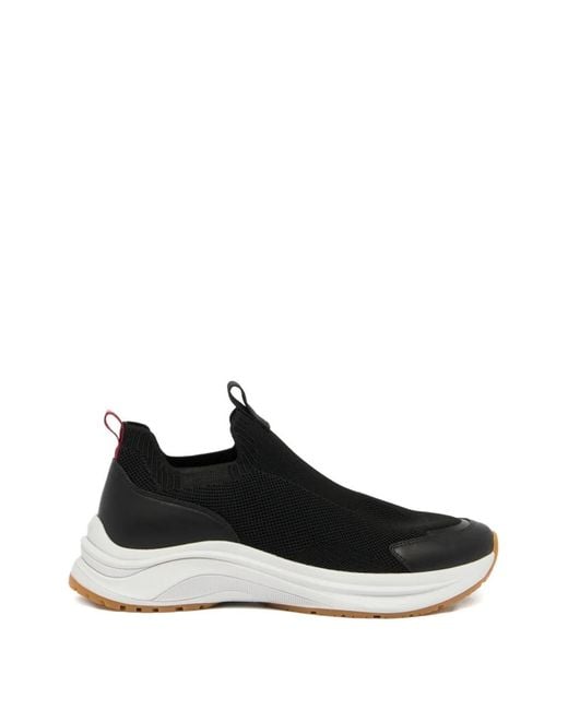 Bally Black Woge Pull-Tab Slip-Ons for men