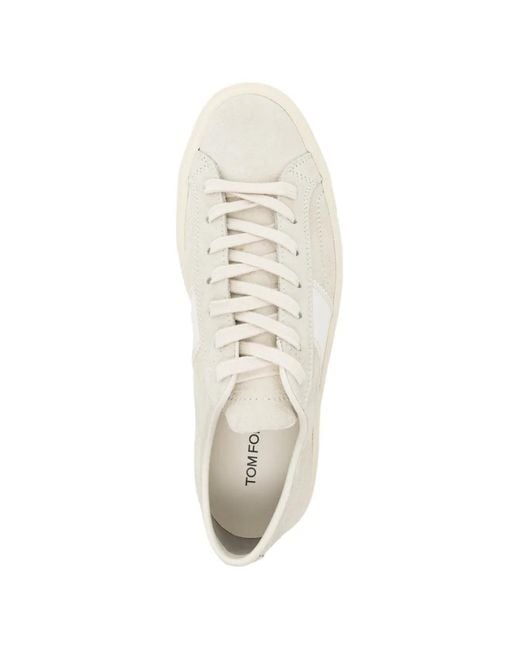 Tom Ford White Cambridge Sneakers for men
