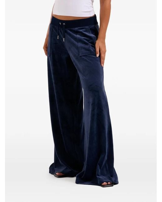 Juicy Couture Blue Pantalon De Jogging À Coupe Ample