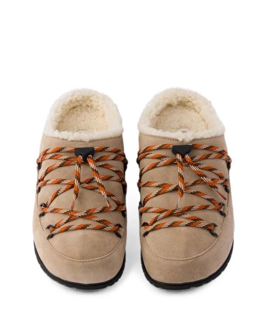 Prada Brown Suede Mules