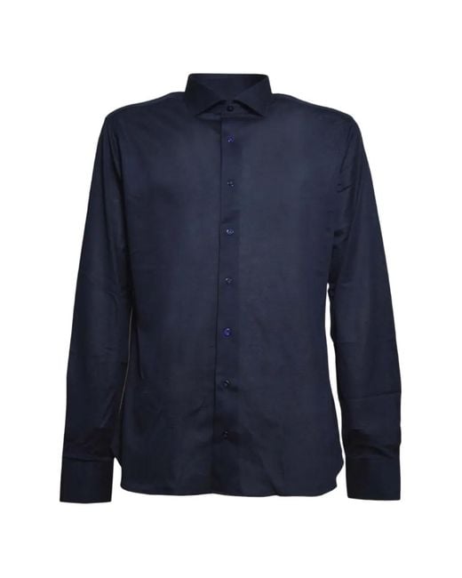 Borriello Blue Long-Sleeve Shirt for men