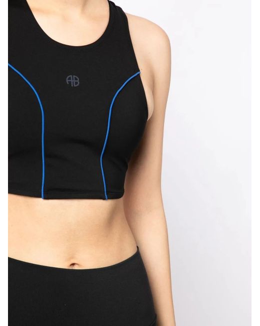 Anine Bing Black Bria Racer Back Top