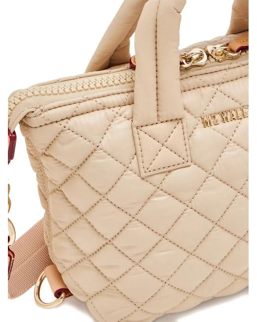MZ Wallace Natural Micro Buff Sutton Tote Bag