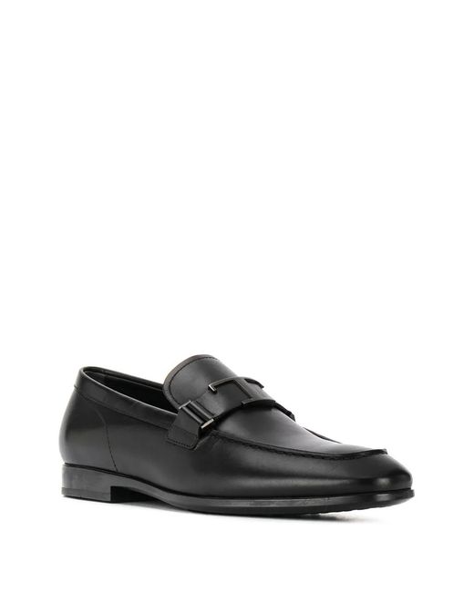 Tod's Black Flat Shoes for men