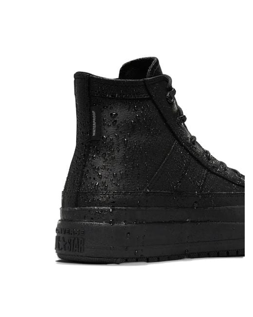 Converse Black Waterproof Platform Sneakers