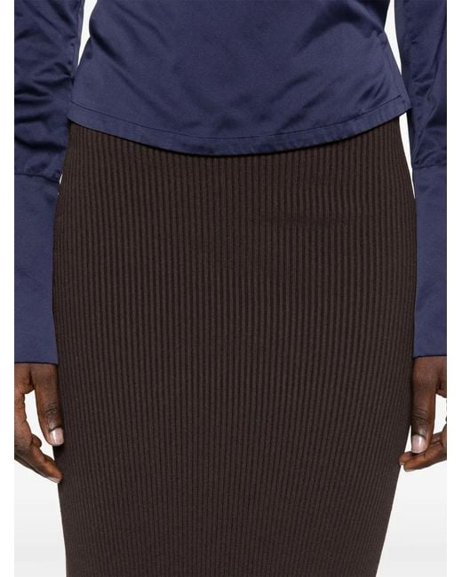 Max Mara Aprile Gebreide Maxi-Rok in het Brown