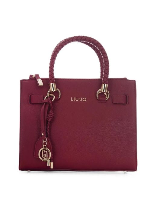 Liu Jo Purple Small Logo-Charm Satchel Bag