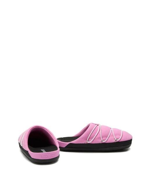 Moon Boot Pink Soft Slippers