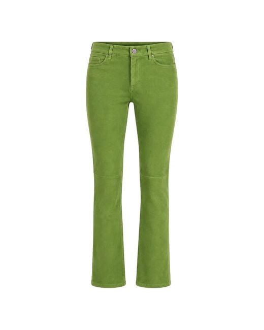 Stouls Green Dean Suede Trousers