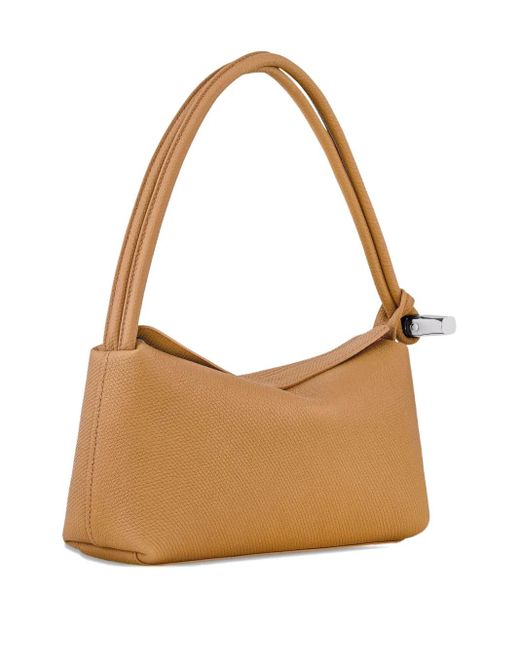Longchamp Brown Le Roseau M Shoulder Bag