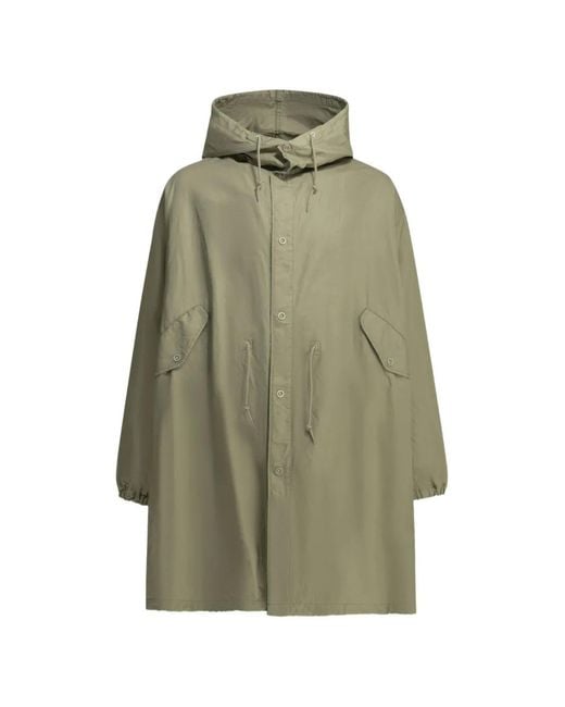 Comme des Garçons Green Manteau À Taille À Lien De Resserrage for men