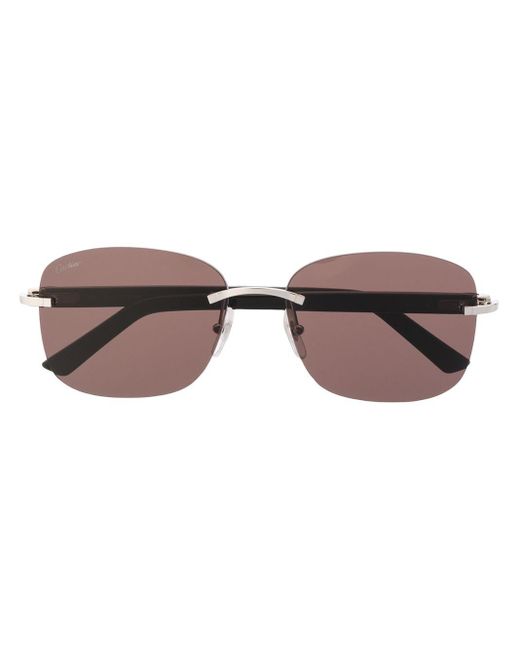 Cartier 'C Décor' Sonnenbrille in Black für Herren