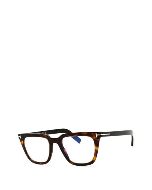 Tom Ford Black Square-Frame Glasses for men