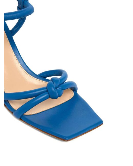 Gianvito Rossi Blue 55Mm Knotted Strappy Sandals