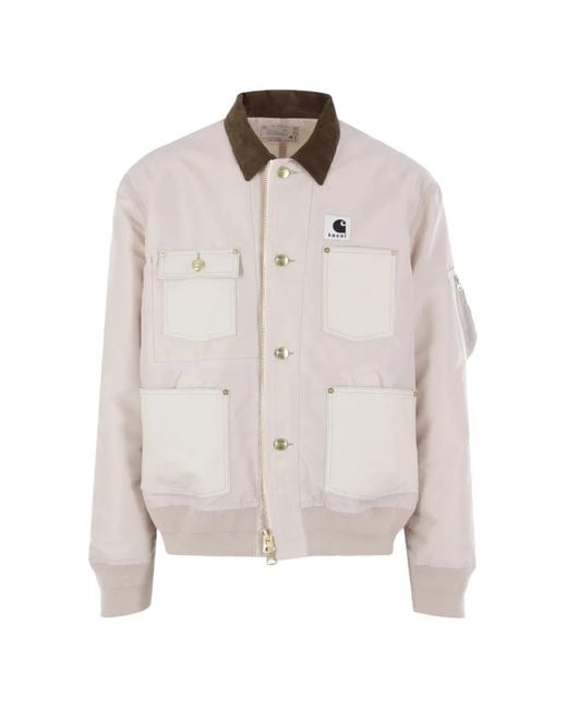 Sacai White Collar Pocket Jacket
