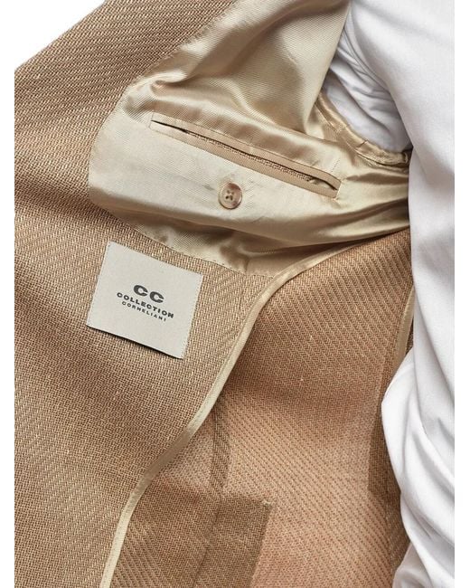 Corneliani Natural Single-Breasted Blazer for men