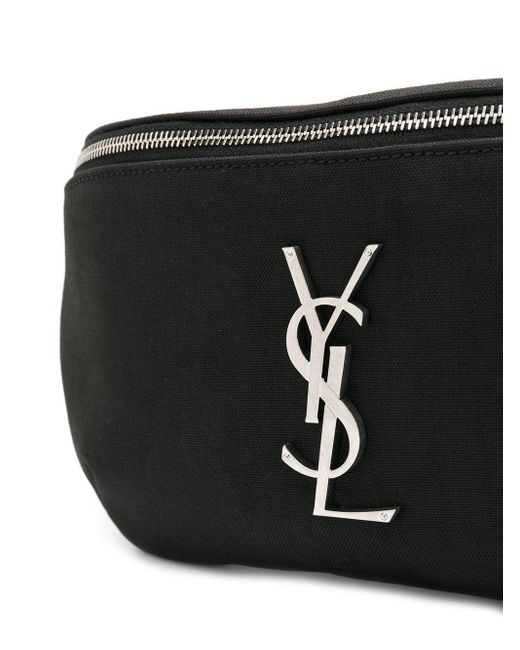 Saint Laurent Leather Ysl Belt Bag in Black for Men Save 30 Lyst