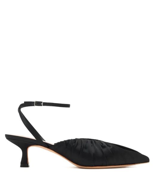 Loeffler Randall 50Mm Pumps Met Ruches in het White