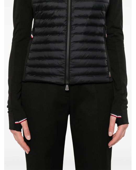 Moncler Black Padded Polartec Sweatshirt
