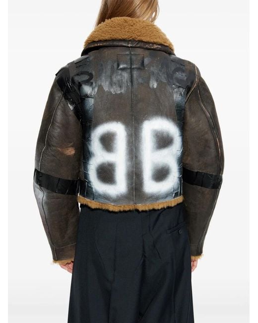 Balenciaga Black Leather Jacket