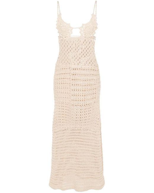 Alanui White A Love Letter To India Dress