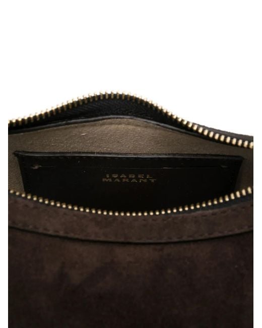 Isabel Marant Brown Oskan Schultertasche aus Wildleder