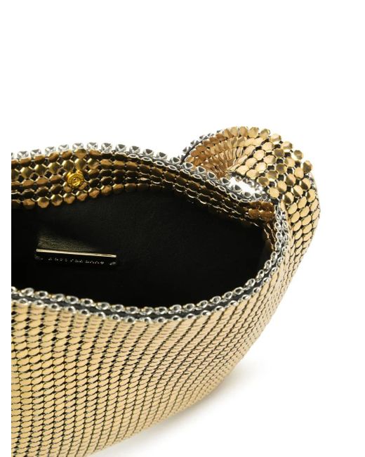 Rabanne Pixel Metallic-Finish Shoulder Bag