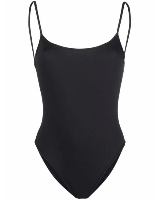 Manokhi Black Scoop-Neck Swimsuit