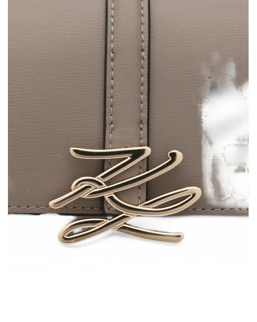 Karl Lagerfeld White K/Autograph Leather Mini Bag