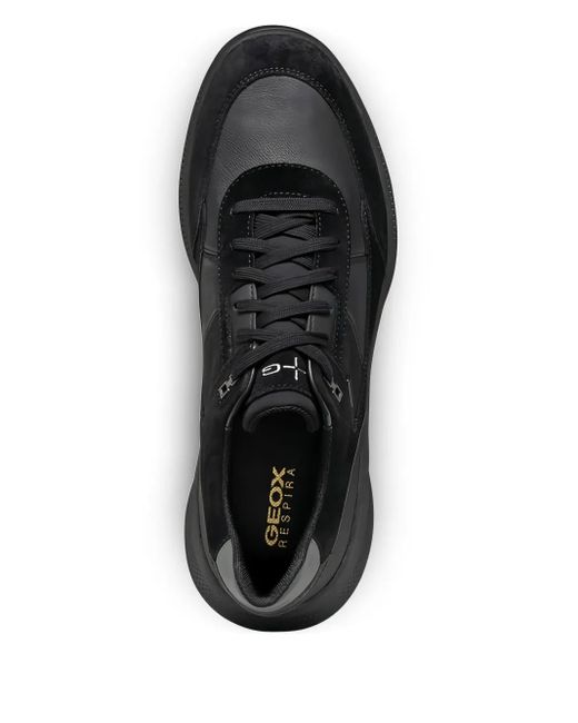 Geox Black Pg1X Leather Sneakers for men