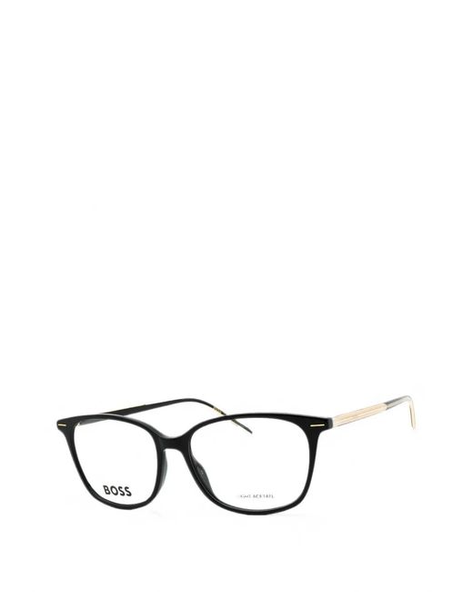 Boss Black Rectangle-Frame Glasses